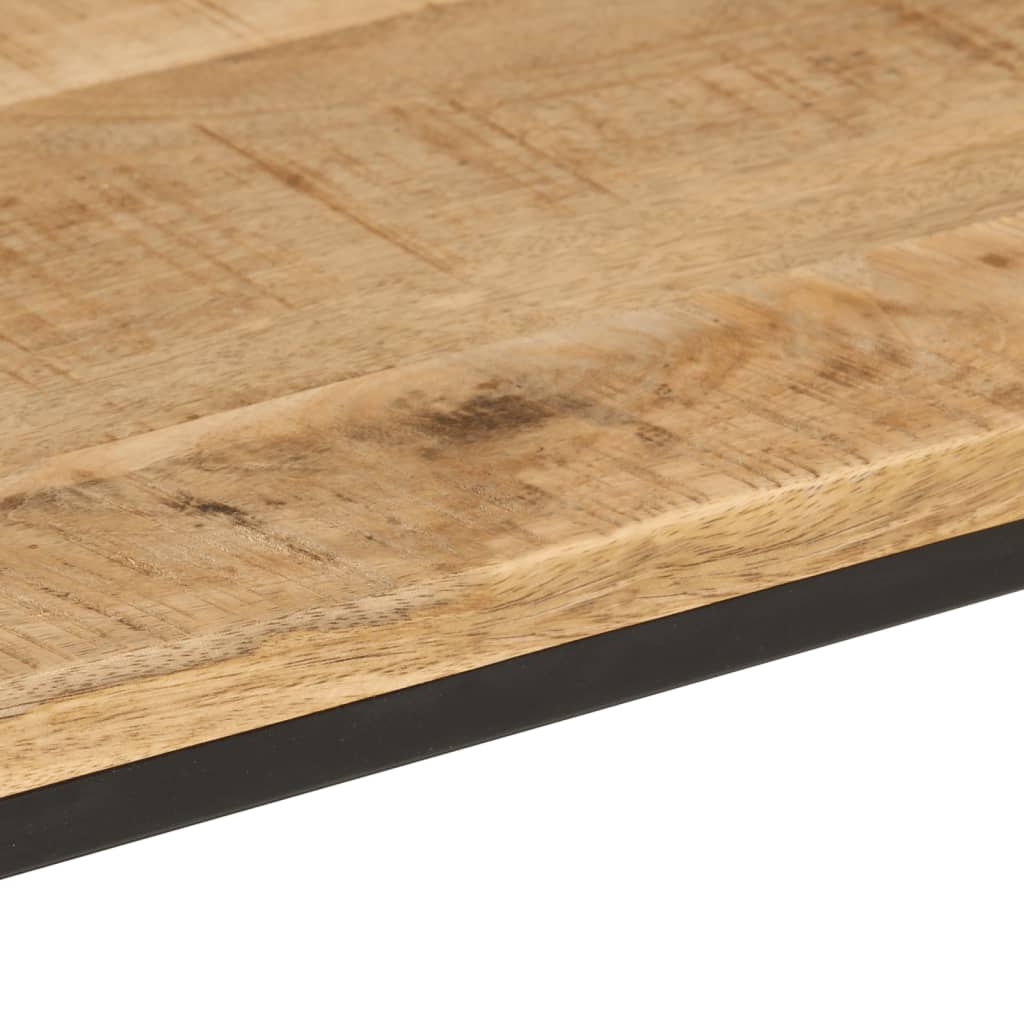 Avlastningsbord Konsollbord Trä 90x30x75 cm grovt mangoträ och järn