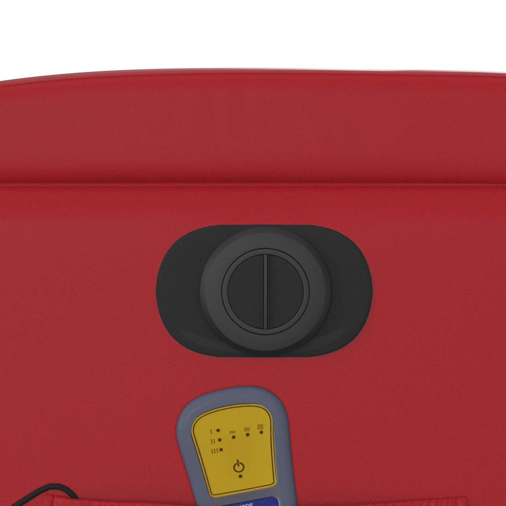 Elektrisk Massagefåtölj Röd konstläder