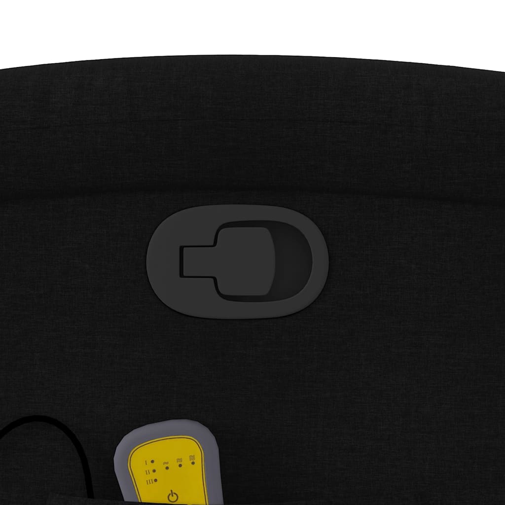 Elektrisk Massagefåtölj Svart tyg