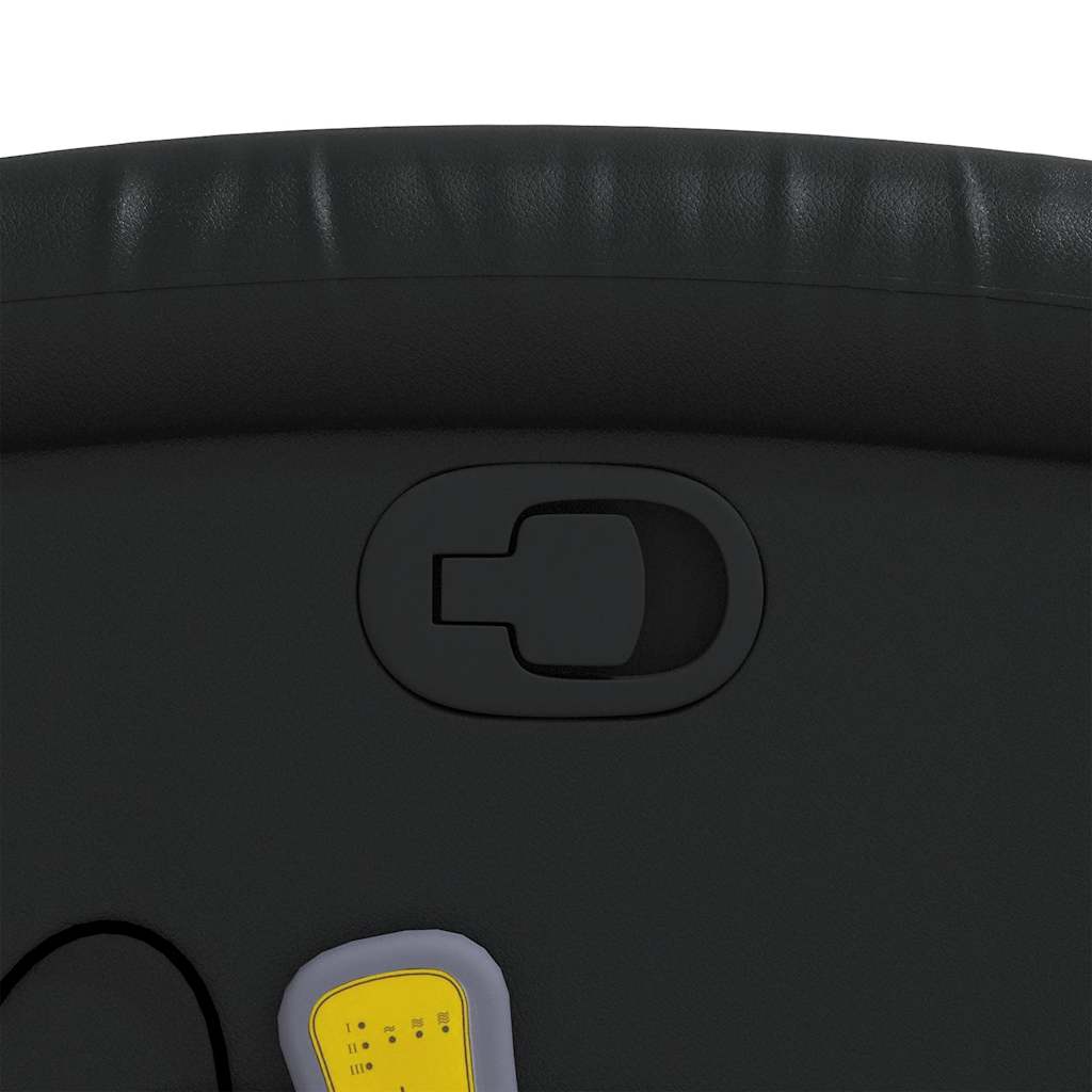 Elektrisk Massagefåtölj Svart konstläder