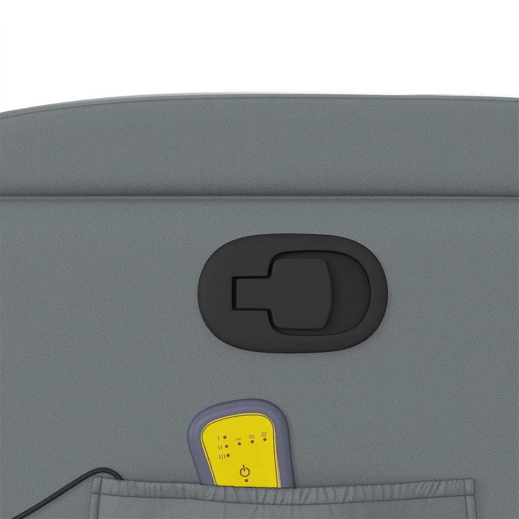 Elektrisk Massagefåtölj Grå konstläder