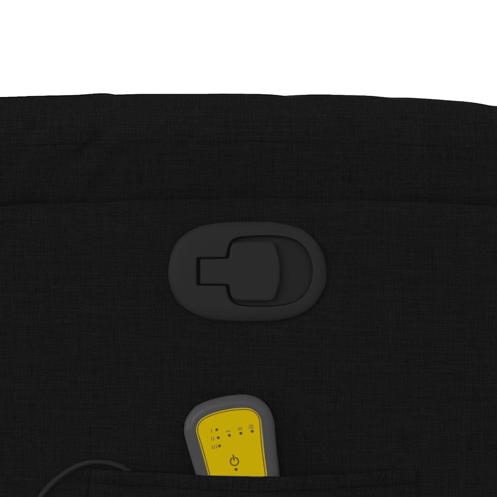 Elektrisk Massagefåtölj Svart tyg