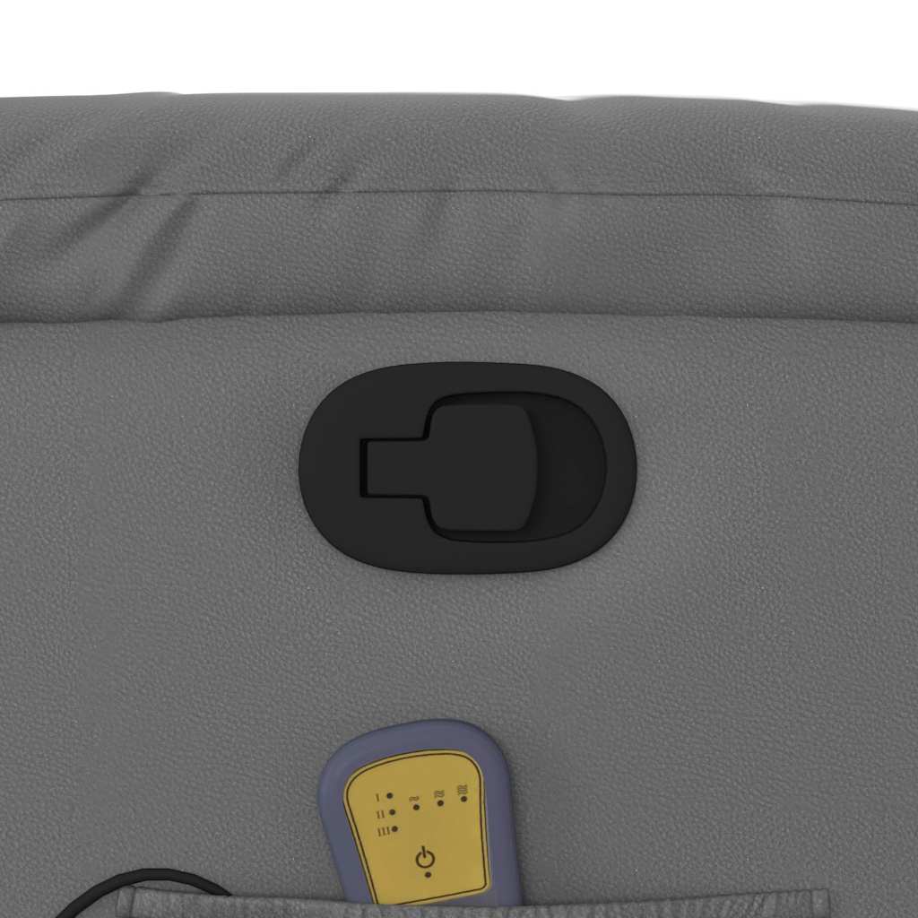 Elektrisk Massagefåtölj Grå konstläder