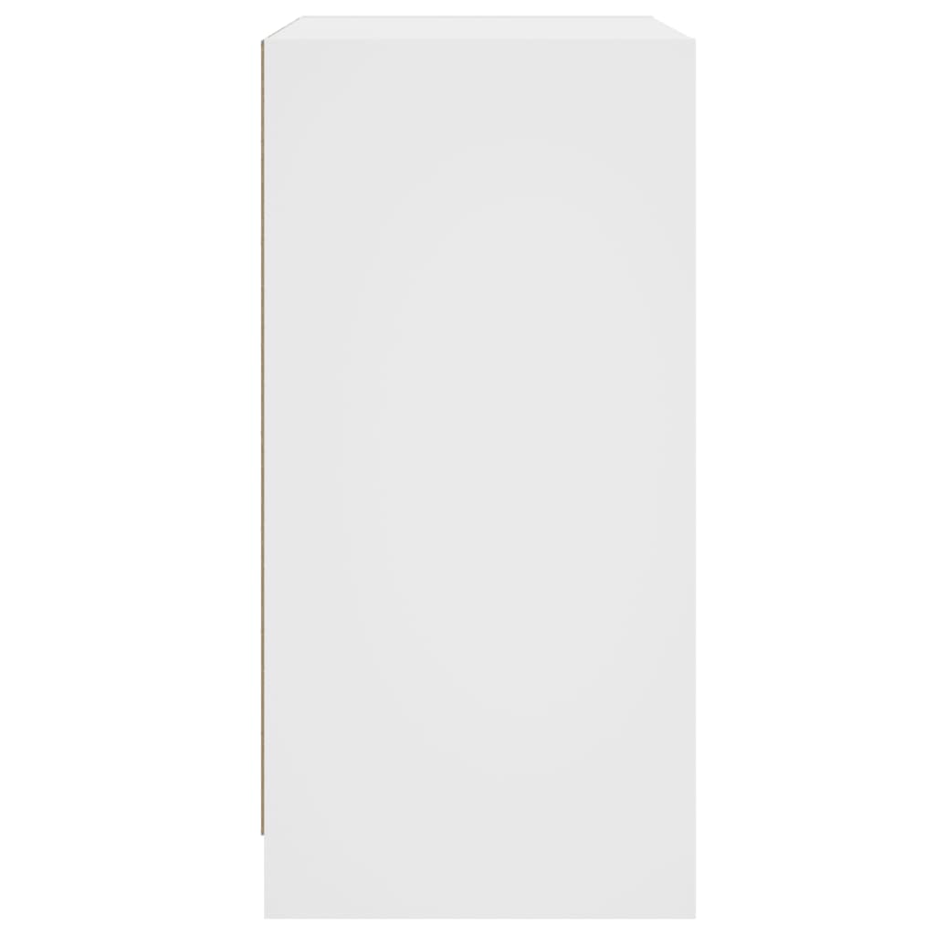Skåp Vit med glasdörrar 68x37x75,5 cm