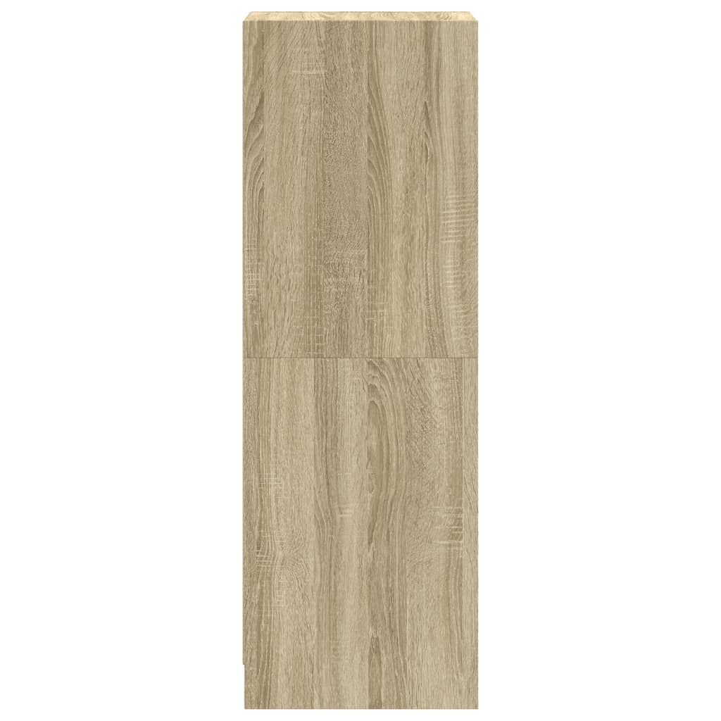 Skåp Sonoma Ek med glasdörrar 35x37x109 cm