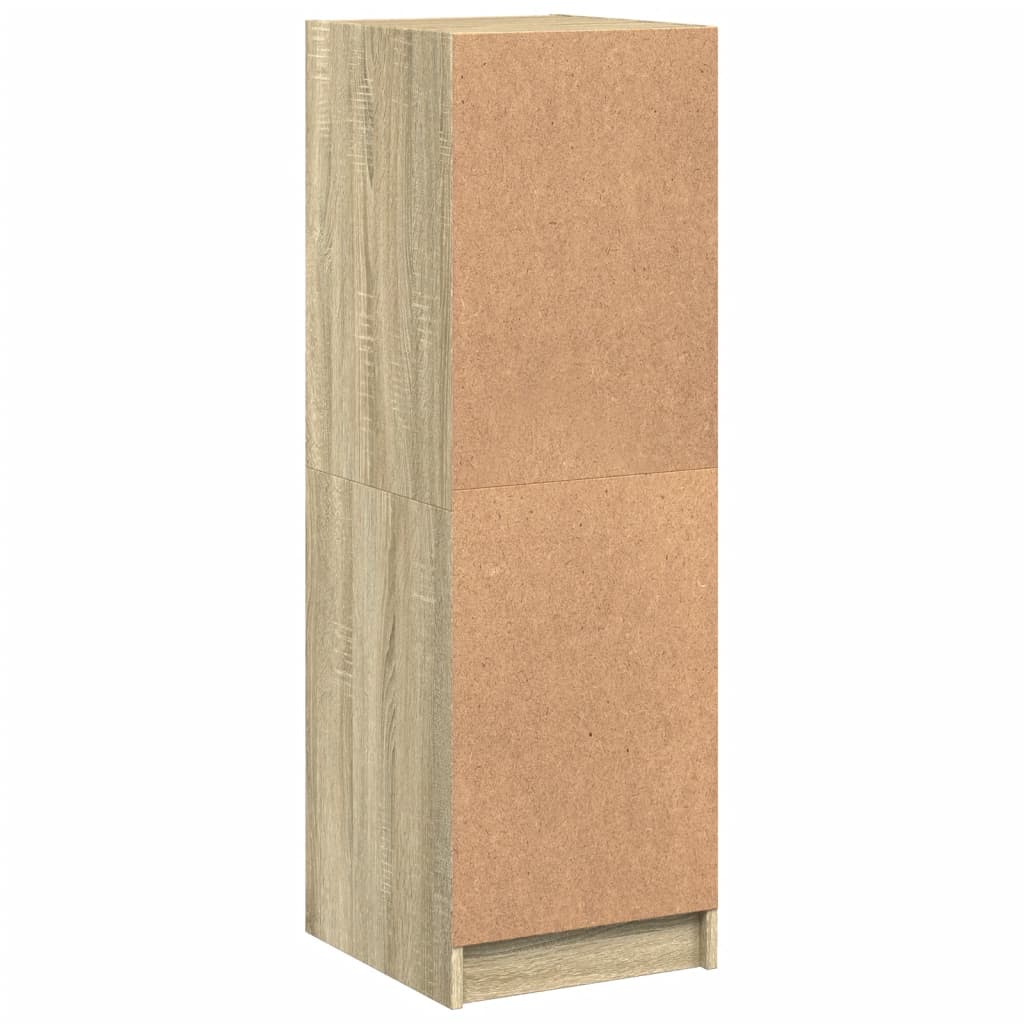 Skåp Sonoma Ek med glasdörrar 35x37x109 cm