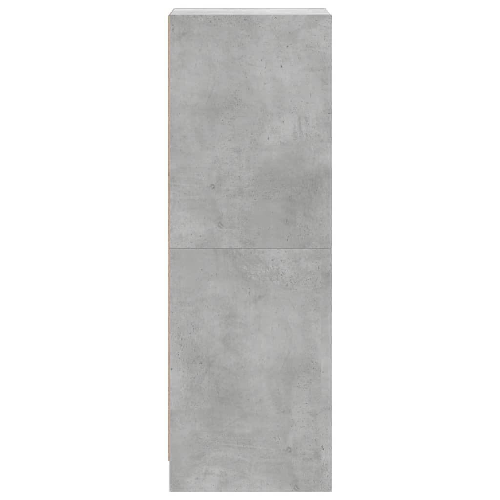 Skåp Betonggrå med glasdörrar 35x37x109 cm
