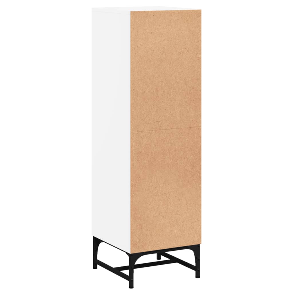 Skåp Vit med glasdörrar 35x37x120 cm
