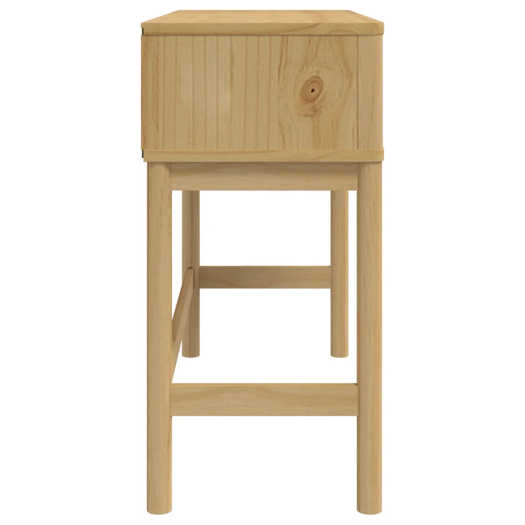 Avlastningsbord Konsollbord Trä FLORO vaxbrun 89,5x36,5x73 cm massiv furu