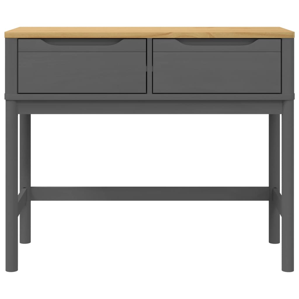 Avlastningsbord Konsollbord Grå FLORO 89,5x36,5x73 cm massiv furu
