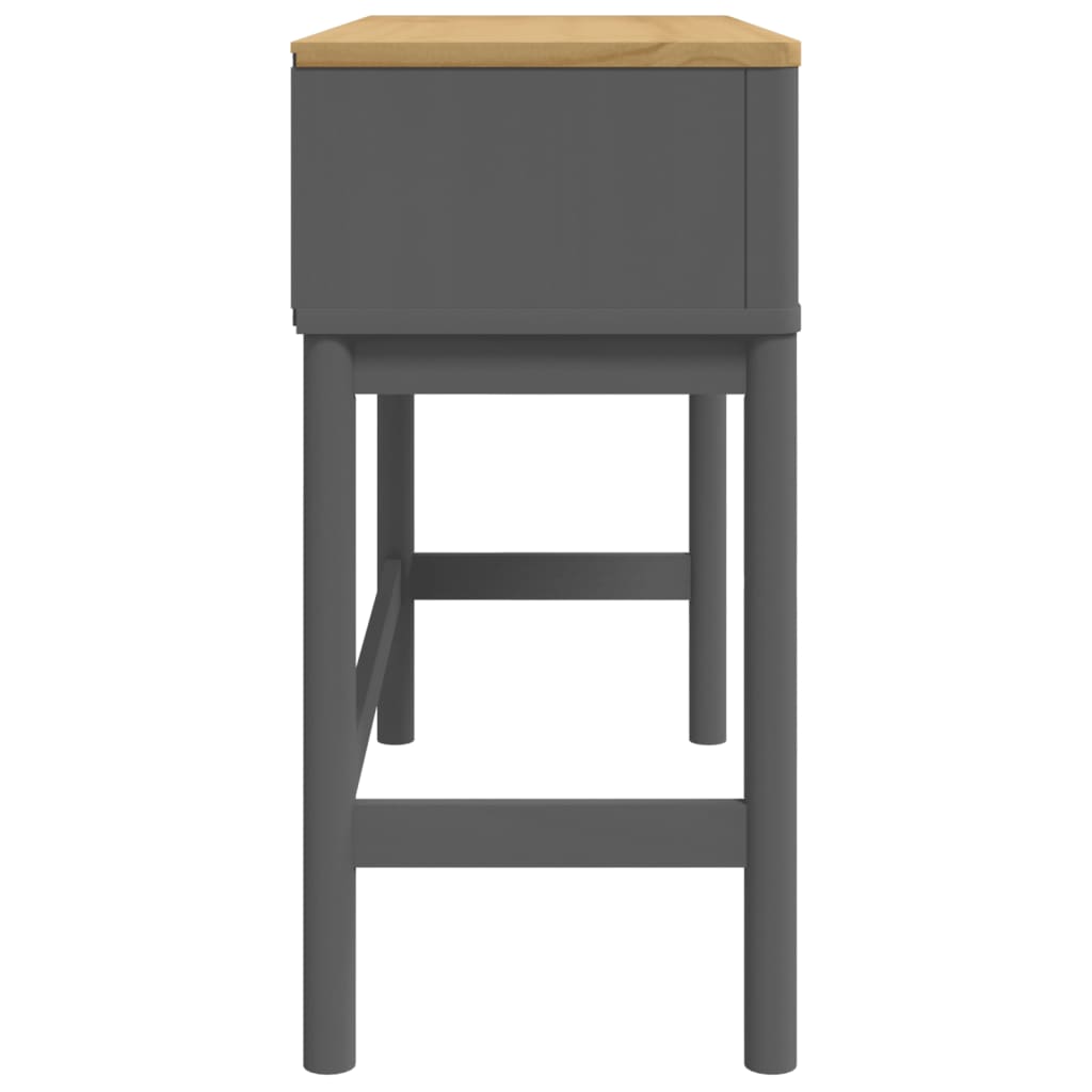 Avlastningsbord Konsollbord Grå FLORO 89,5x36,5x73 cm massiv furu