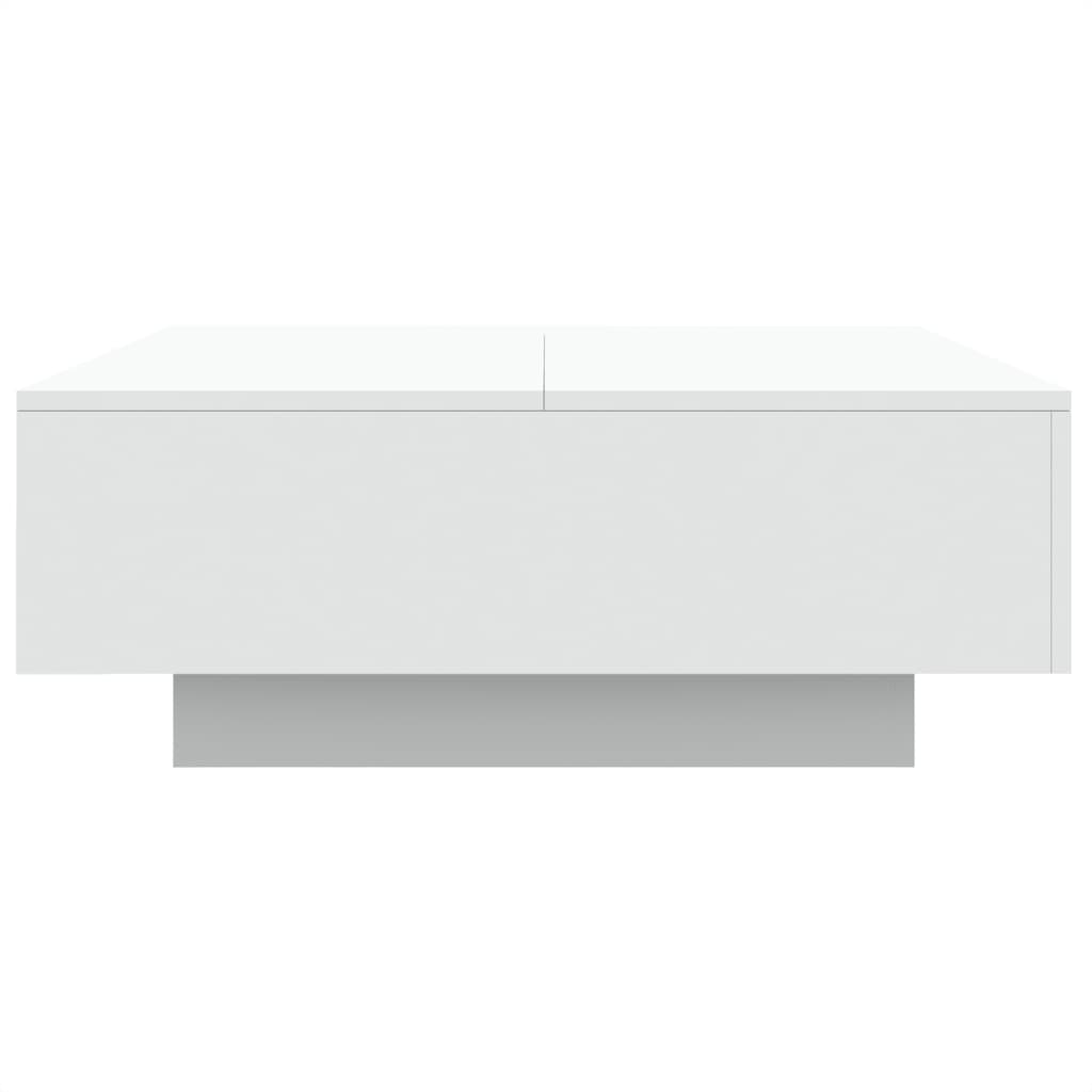 Soffbord Vit LED 80x80x31 cm