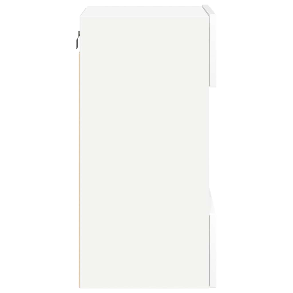 Nástenné skrinky s LED osvetlením pre TV 2 st vit 40x30x60,5 cm