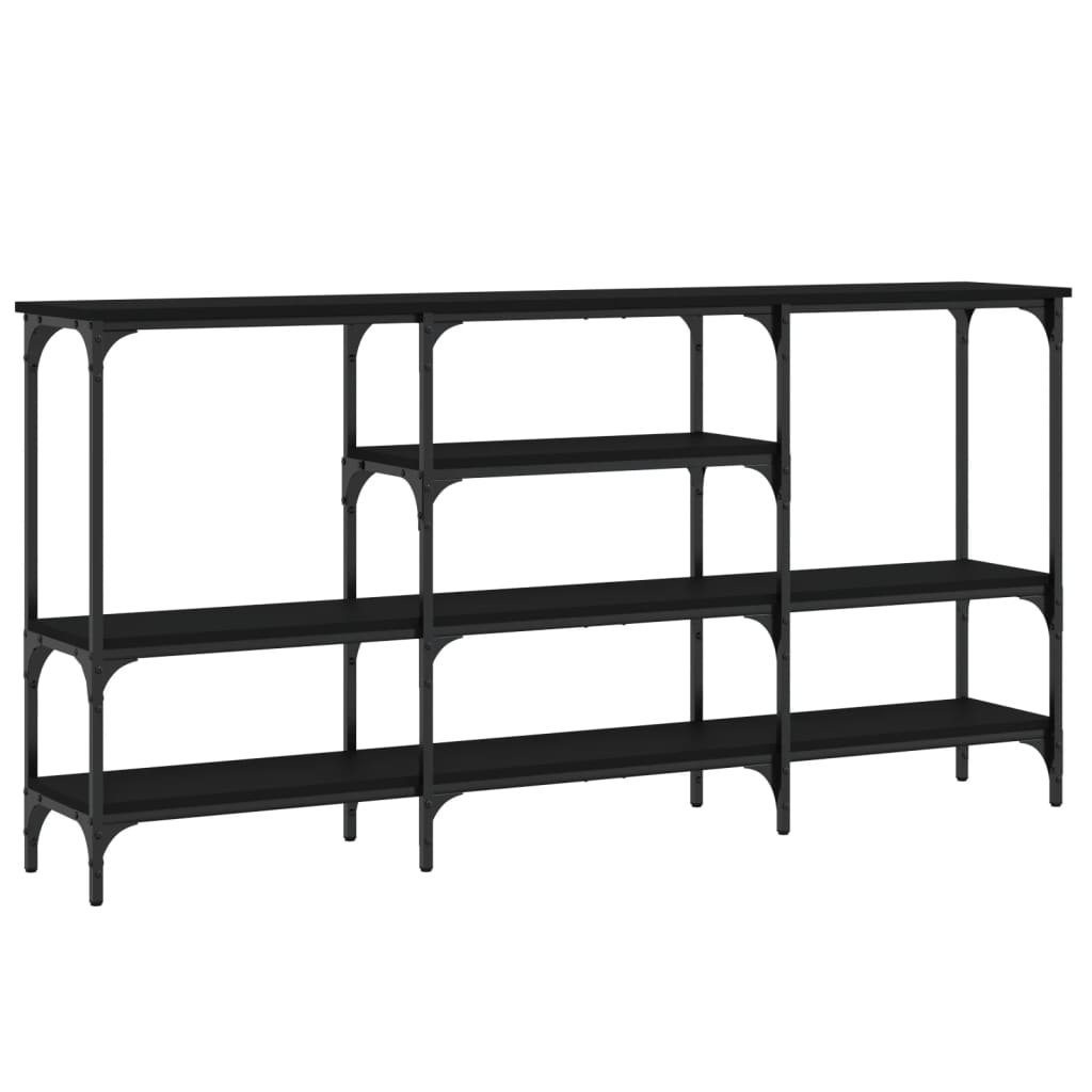 Avlastningsbord Konsollbord Svart 160x29x80 cm