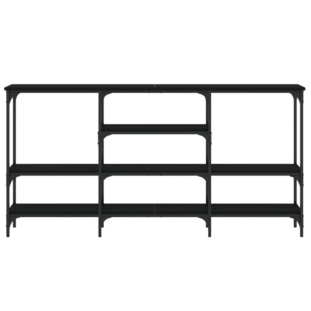 Avlastningsbord Konsollbord Svart 160x29x80 cm