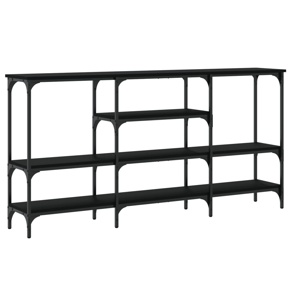 Avlastningsbord Konsollbord Svart 160x29x80 cm