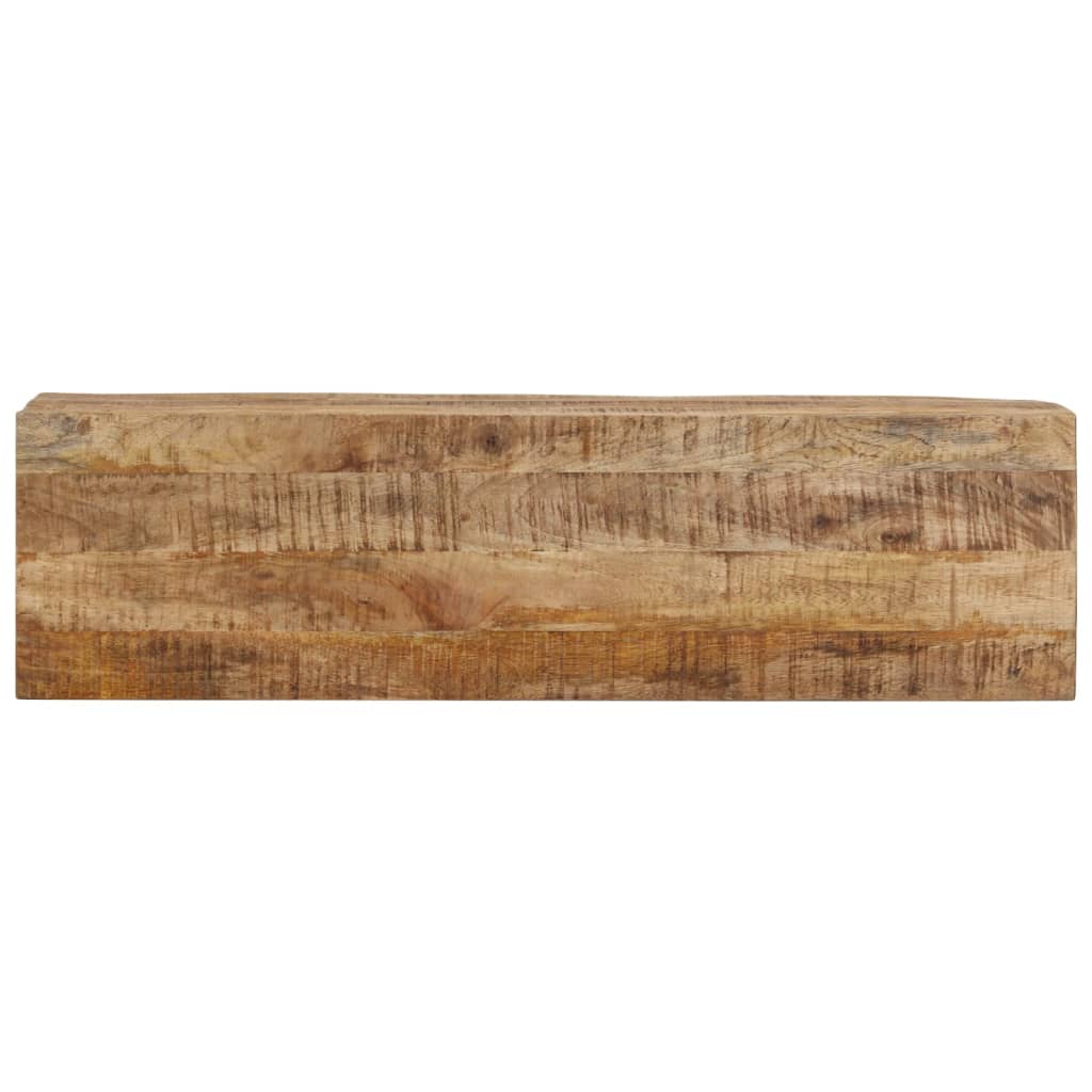 Avlastningsbord Konsollbord Trä 110x30x75 cm massivt grovt mangoträ och järn