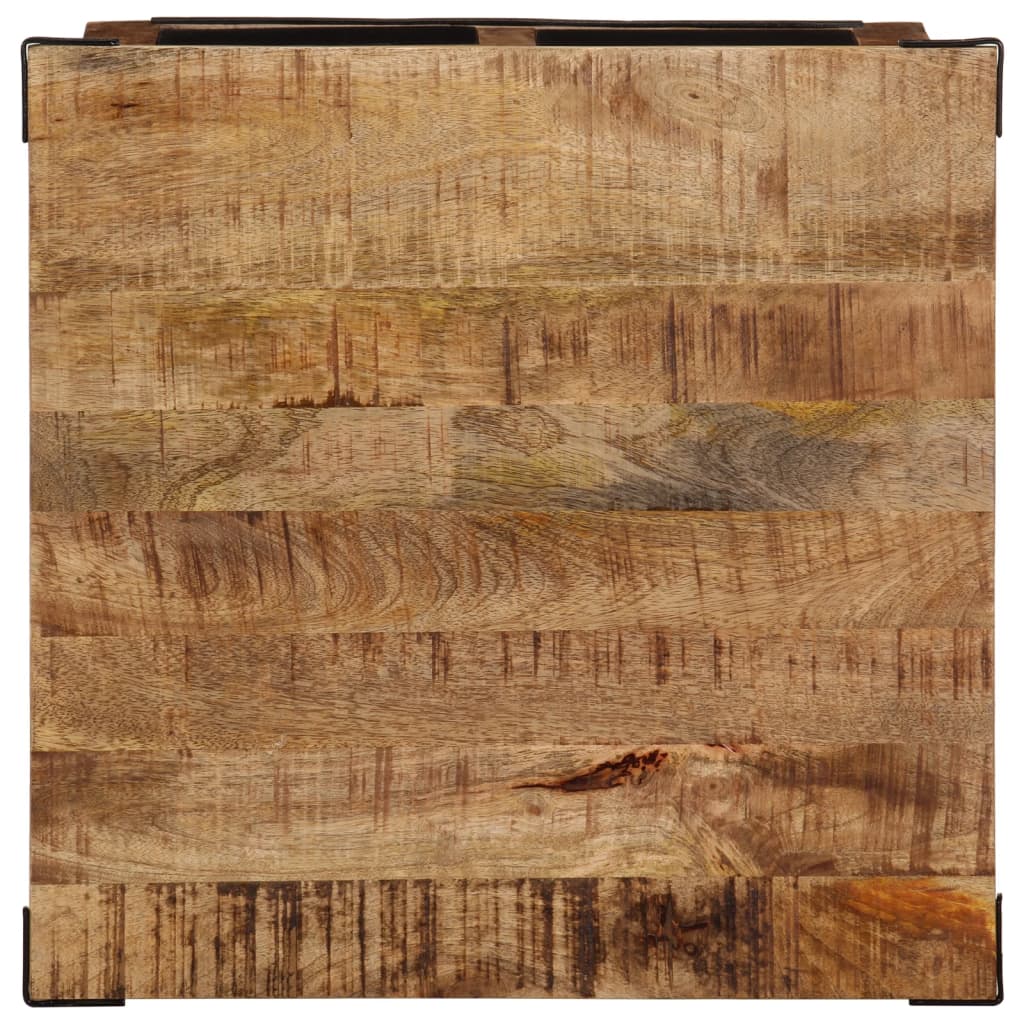 Soffbord Trä med lådor 50x50x40 cm massivt mangoträ