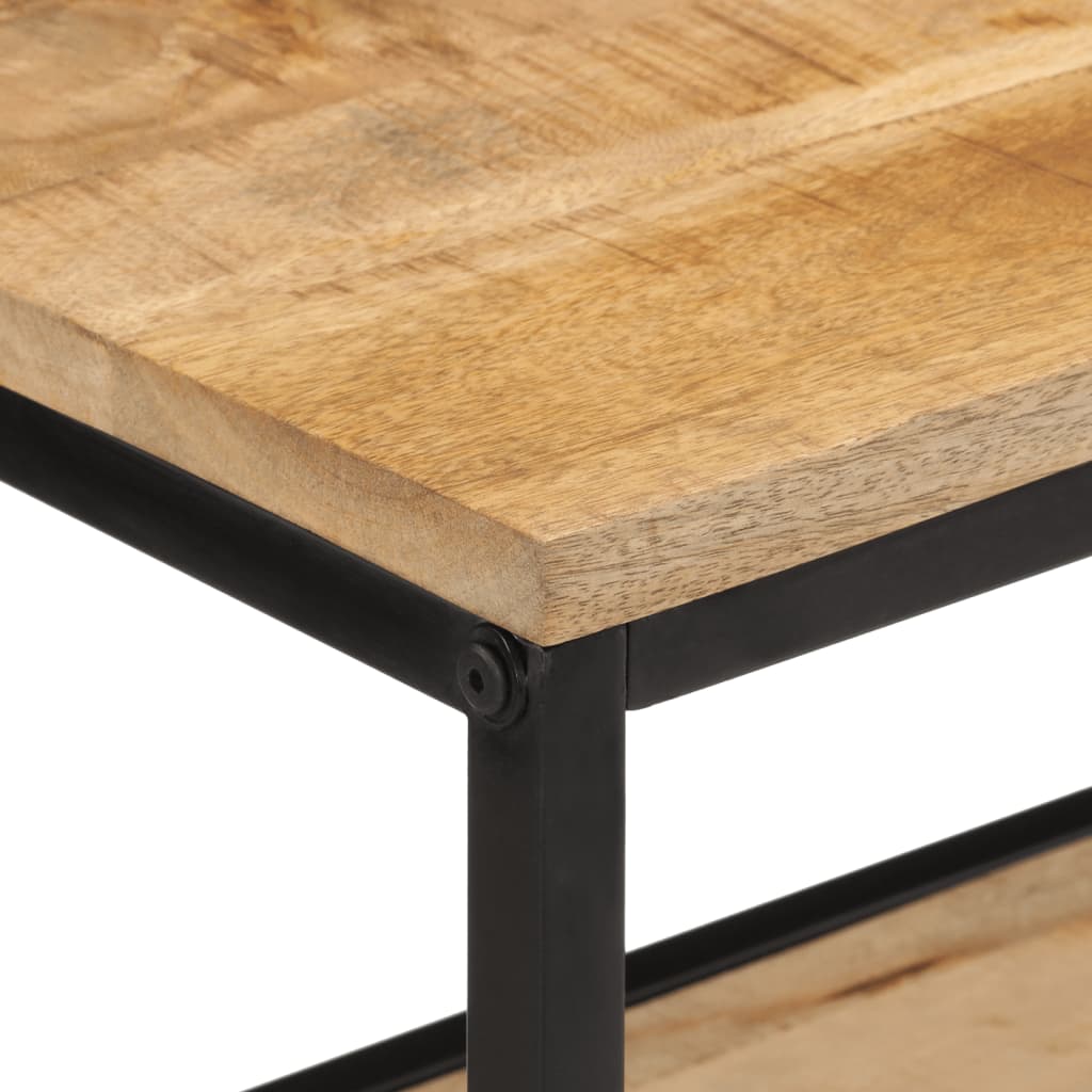 Avlastningsbord Konsollbord Trä 70x35x70 cm massivt grovt mangoträ