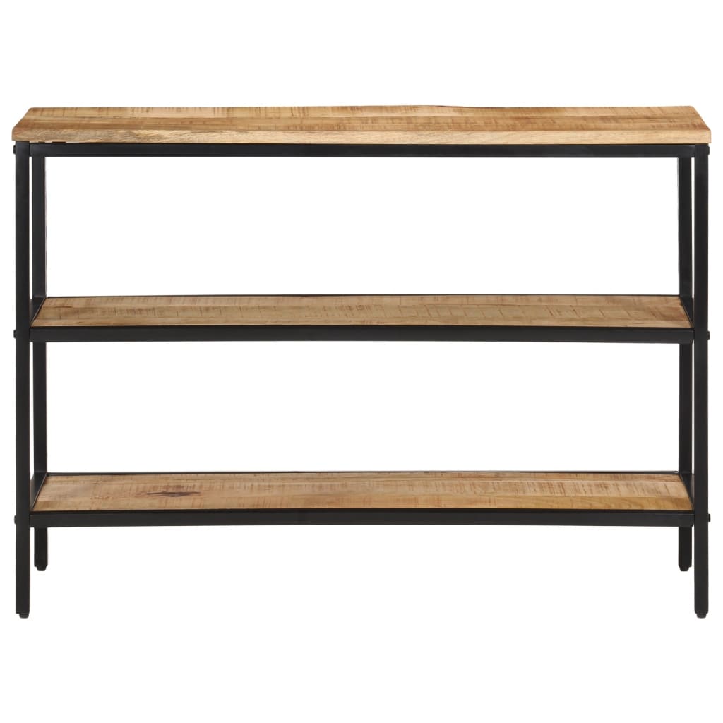 Avlastningsbord 100x35x70 cm massivt grovt mangoträ