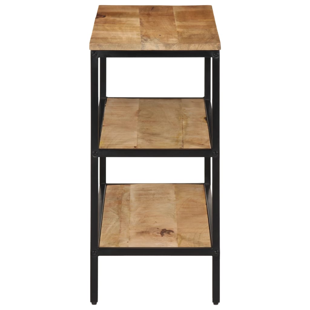 Avlastningsbord 100x35x70 cm massivt grovt mangoträ