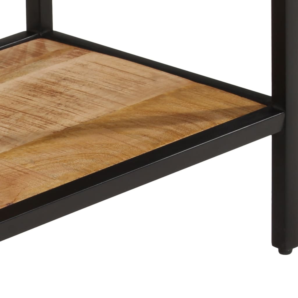 Avlastningsbord 100x35x70 cm massivt grovt mangoträ