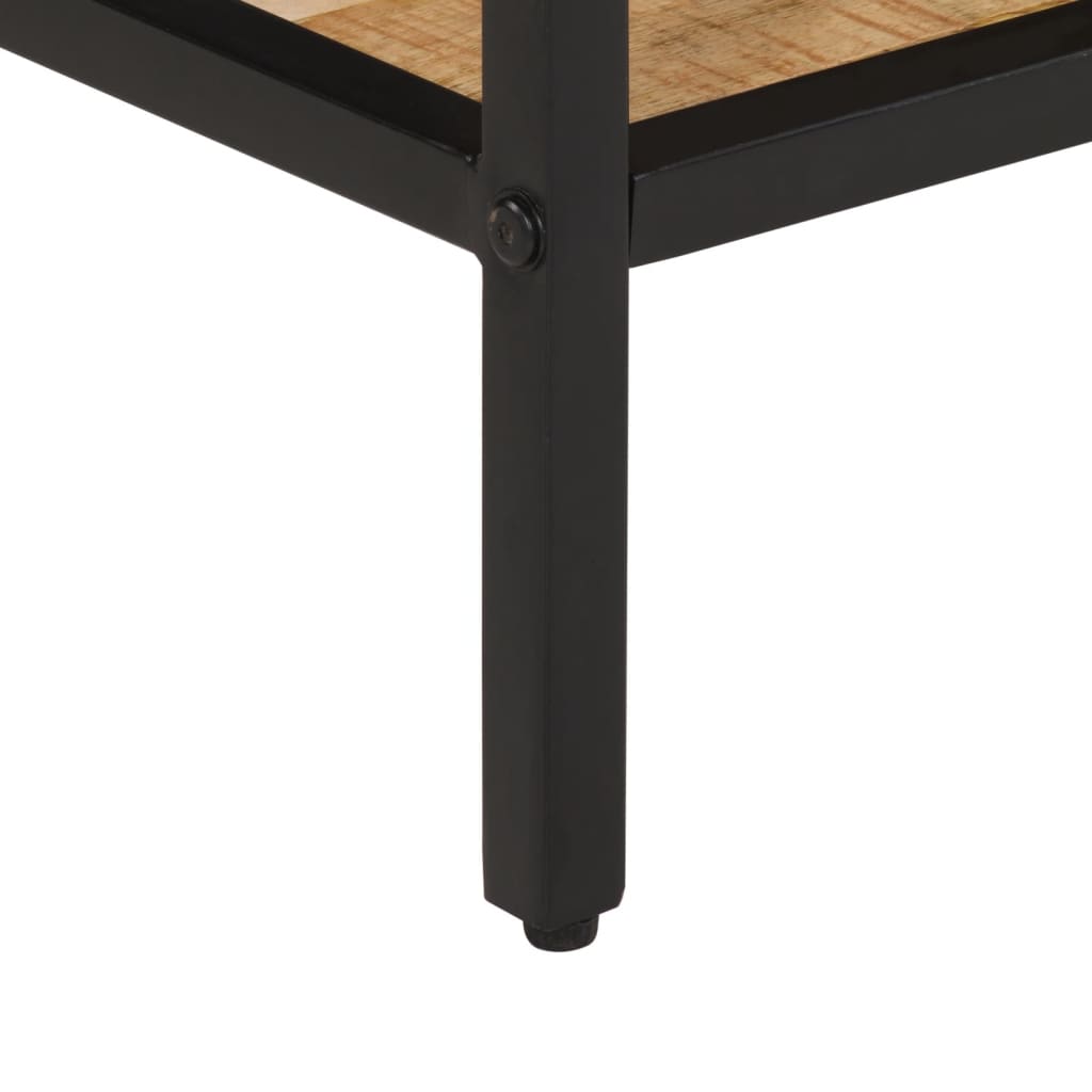 Avlastningsbord 100x35x70 cm massivt grovt mangoträ