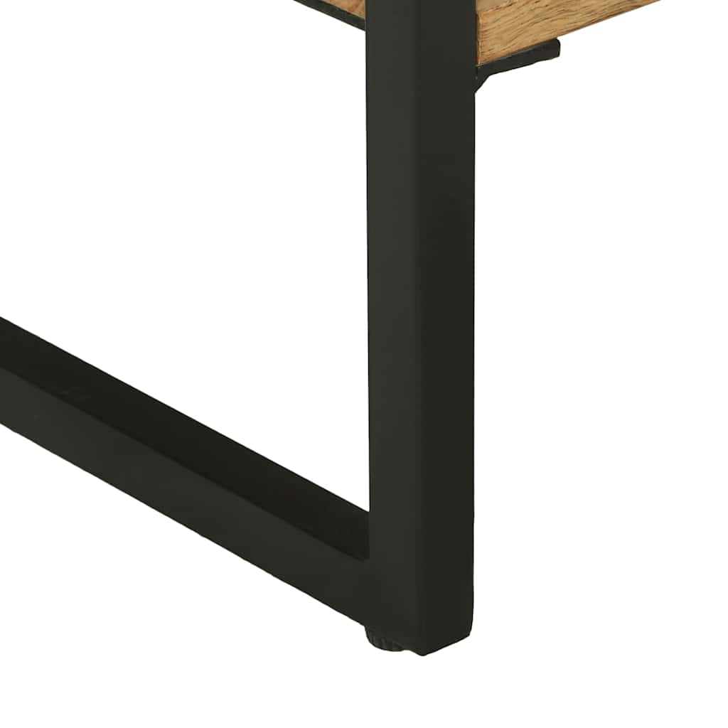 Avlastningsbord Konsollbord Brun med låda 90 x 35 x 80 cm massivt mangoträ