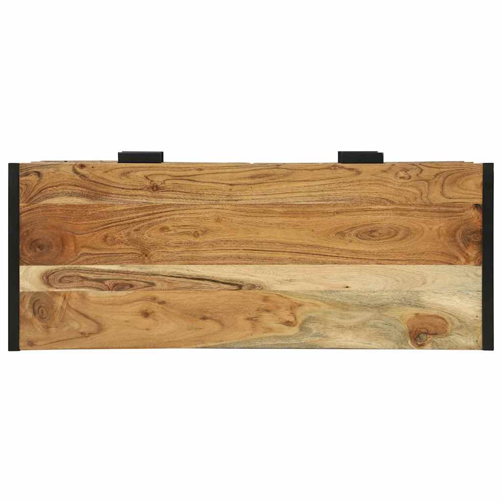 Avlastningsbord Konsollbord Brun med låda 90 x 35 x 80 cm massivt mangoträ