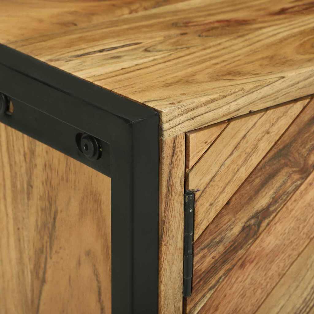 TV-skåp Brun 110 x 30 x 50 cm Massivt akaciaträ