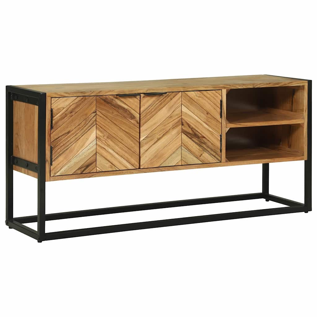 TV-skåp Brun 110 x 30 x 50 cm Massivt akaciaträ