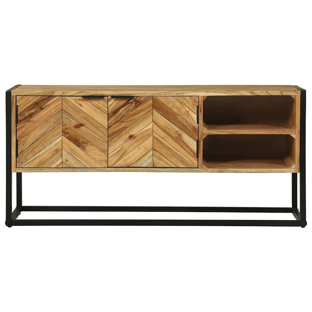 TV-skåp Brun 110 x 30 x 50 cm Massivt akaciaträ