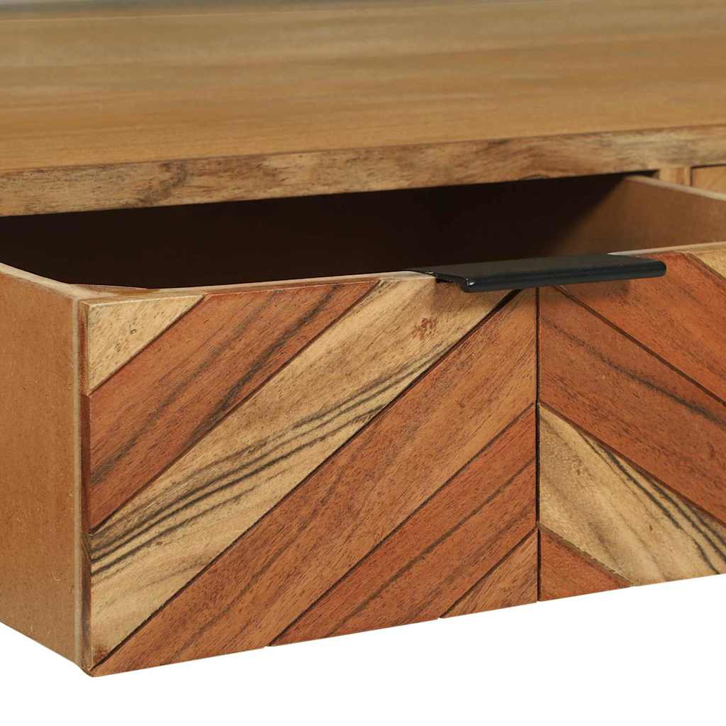 TV-skåp med låda Brun 100 x 35 x 50 cm Massivt akaciaträ