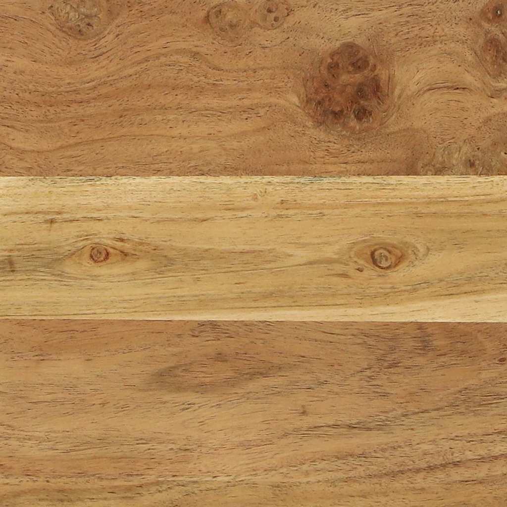 Klädhängare med hylla Svart 60 x 45 x 180 cm Massivt akaciaträ