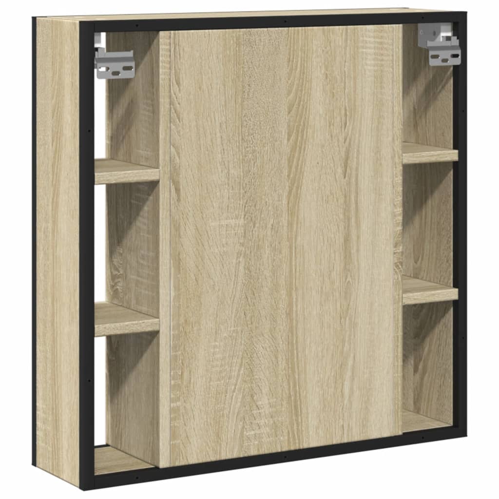 Badrumsspegel Spegelskåp Sonoma Ek 60x16x60 cm