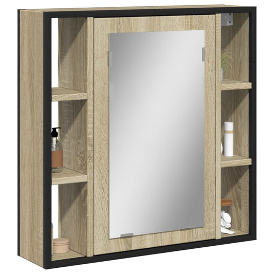 Badrumsspegel Spegelskåp Sonoma Ek 60x16x60 cm