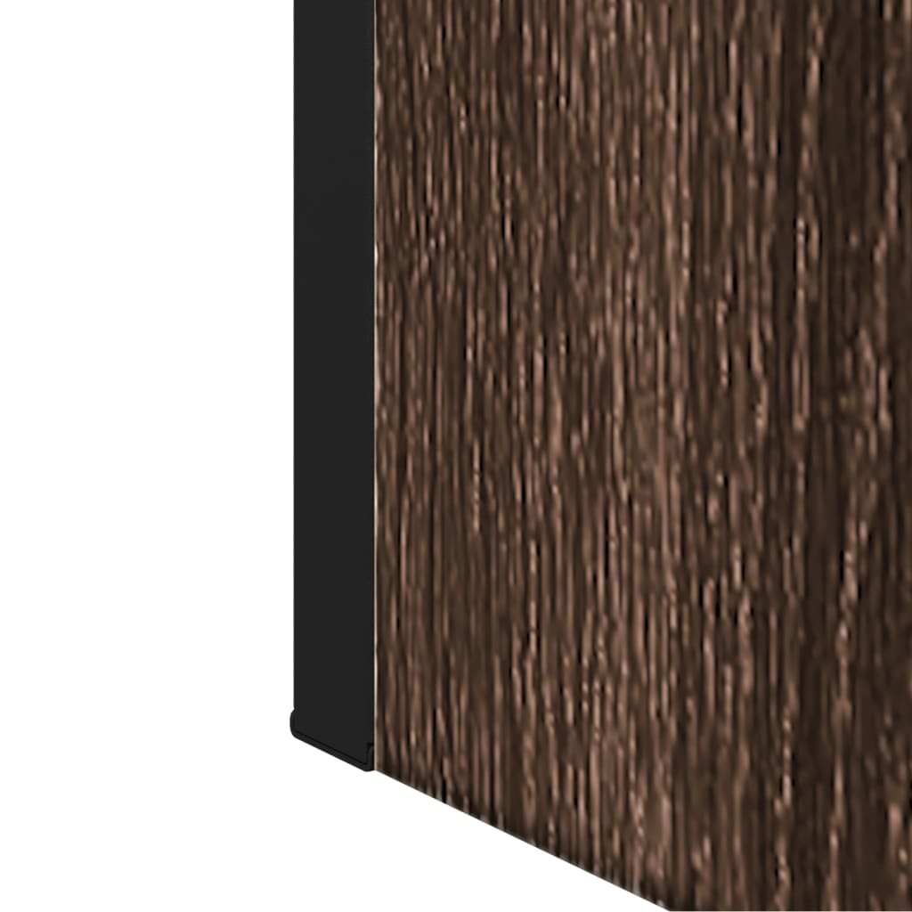 Badrumsspegel Spegelskåp Brun Ek 60x16x60 cm