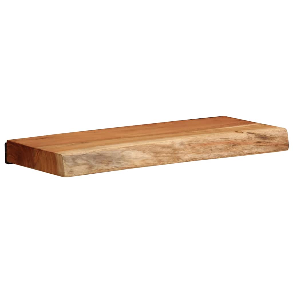 Vägghylla Trä 2 st 40x20x3,5 cm massivt Trä akacia