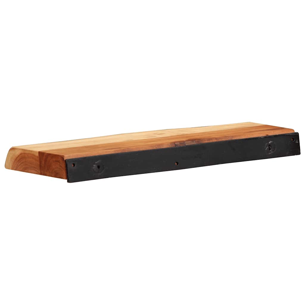 Vägghylla Trä 2 st 40x20x3,5 cm massivt Trä akacia