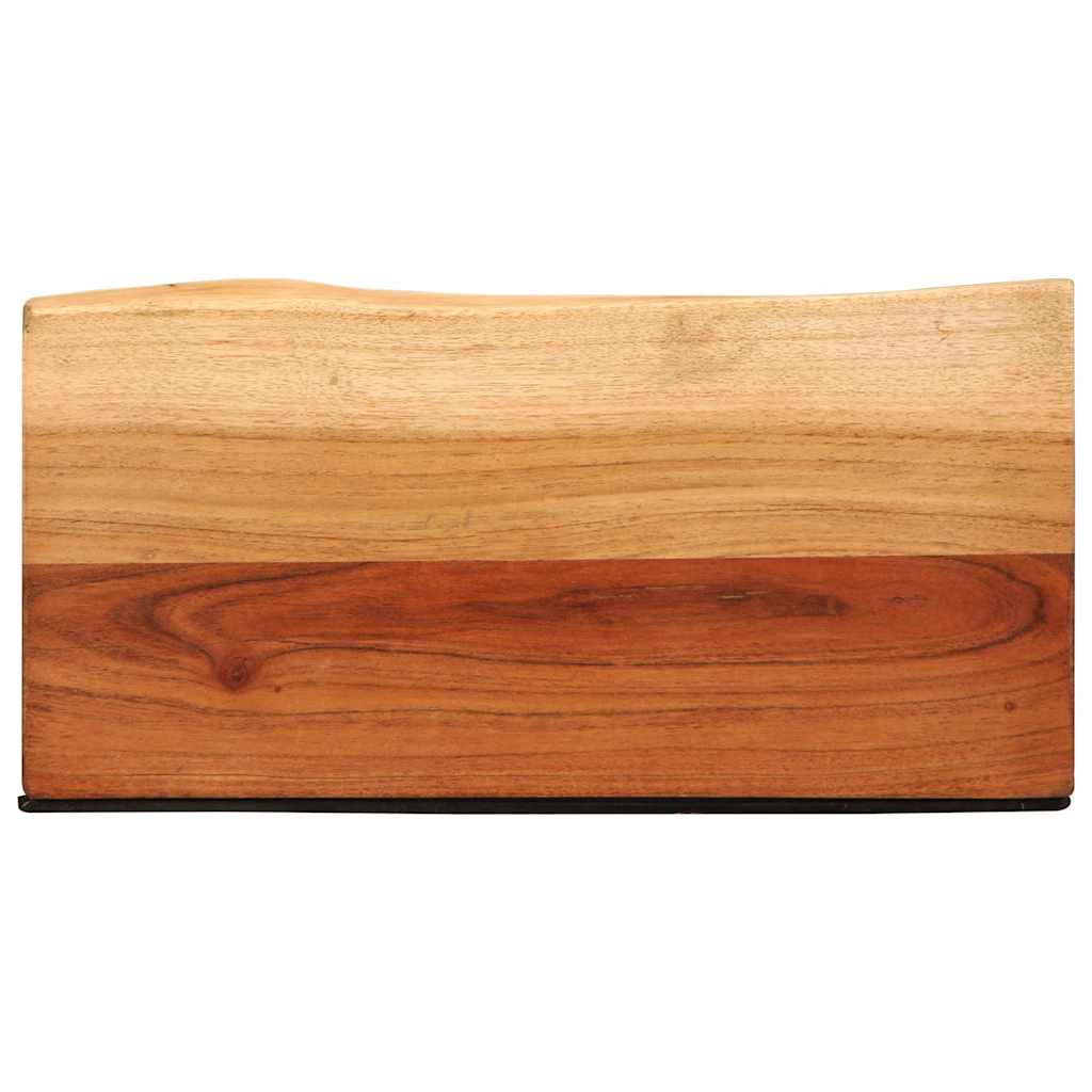 Vägghylla Trä 2 st 40x20x3,5 cm massivt Trä akacia