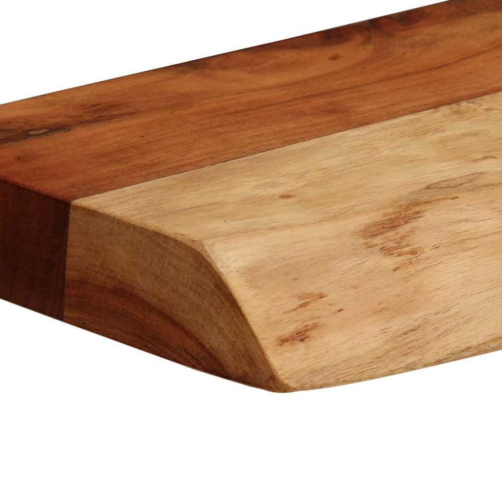 Vägghylla Trä 2 st 40x20x3,5 cm massivt Trä akacia