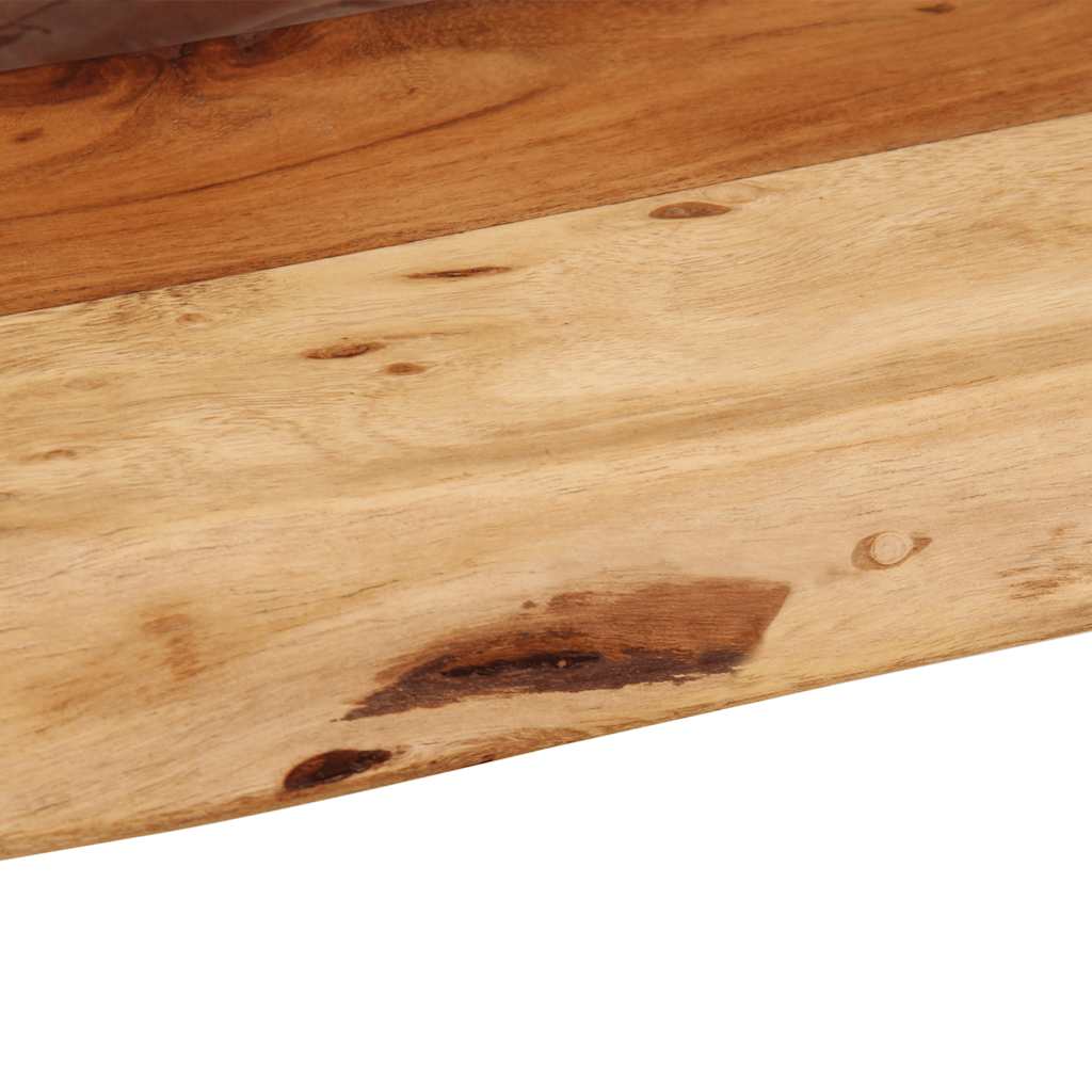 Vägghylla Trä 2 st 40x20x3,5 cm massivt Trä akacia