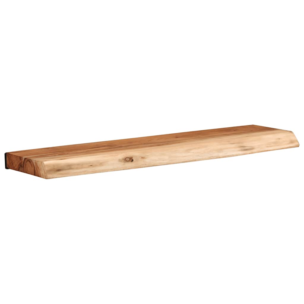 Vägghylla Trä 2 st 60x20x3,5 cm massivt Trä akacia