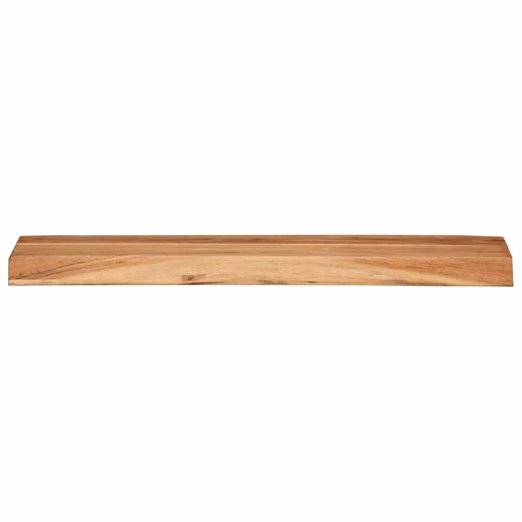 Vägghylla Trä 2 st 60x20x3,5 cm massivt Trä akacia