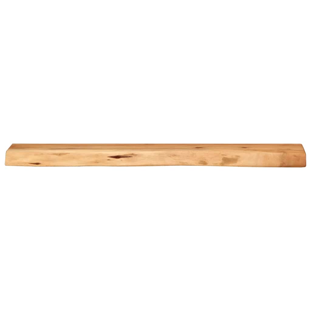 Vägghylla Trä 2 st 80x20x3,5 cm massivt Trä akacia