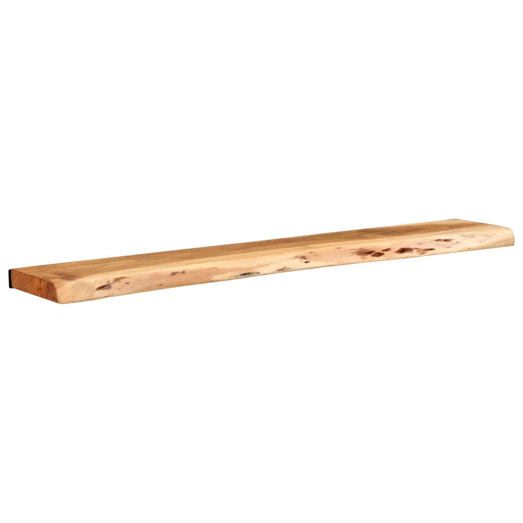 Vägghylla Trä 2 st 100x20x3,5 cm massivt Trä akacia