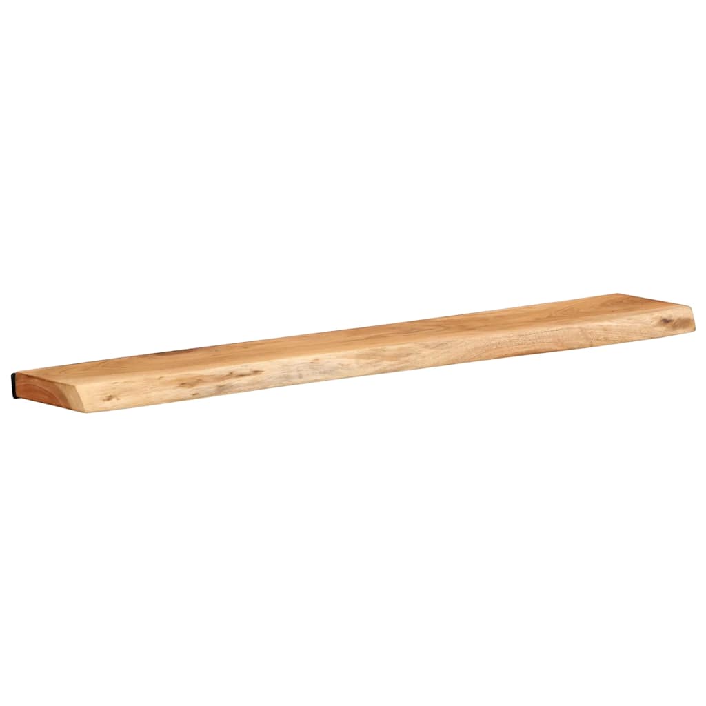 Vägghylla Trä 2 st 100x20x3,5 cm massivt Trä akacia
