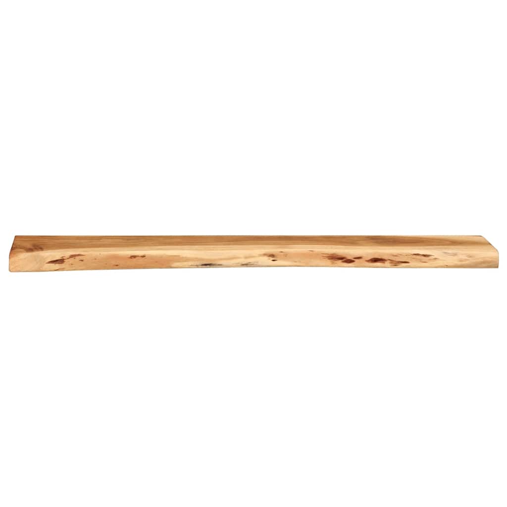 Vägghylla Trä 2 st 100x20x3,5 cm massivt Trä akacia