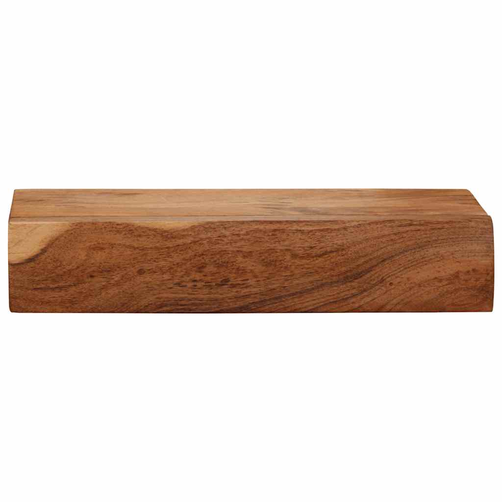 Vägghylla Trä 2 st 40x17x8 cm massivt Trä akacia