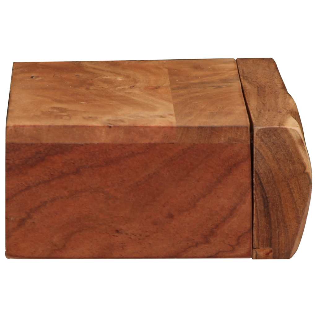 Vägghylla Trä 2 st 40x17x8 cm massivt Trä akacia